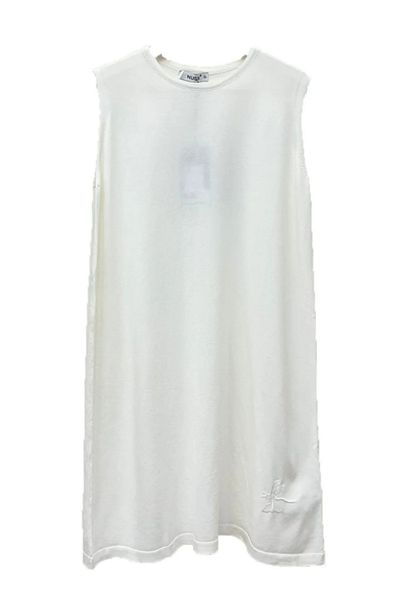 Nuss Mercerized Zero Sleeve Knitwear Underwear Tunic 008 Ecru