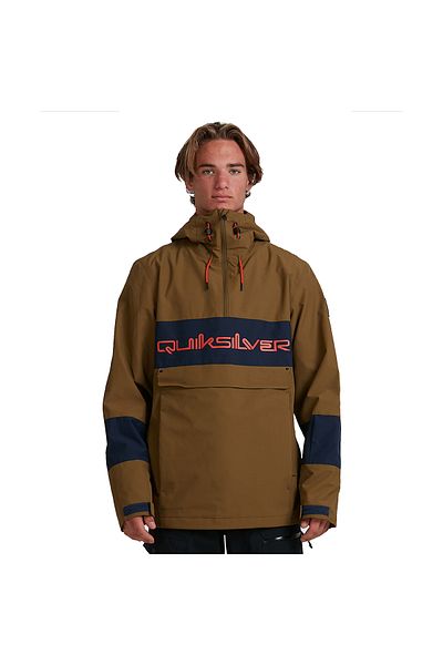 Quiksilver Men's Snowboard Coat Steeze Khaki Men's Snowboard Jacket Eqytj03274