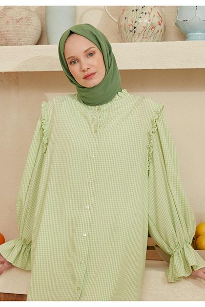 Fresh Thin Cotton Voile Shawl Leaf