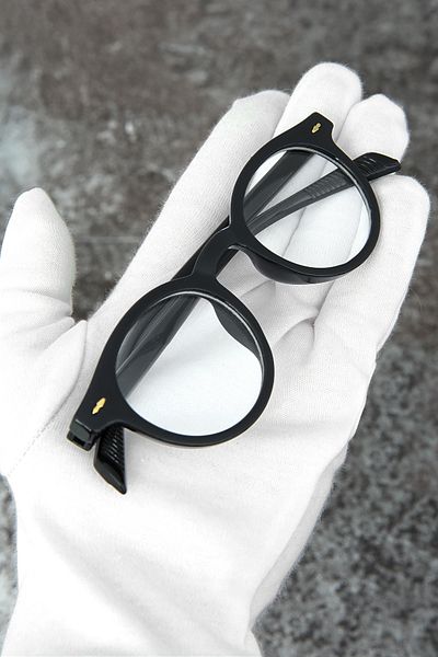 Nilu Moda Round Black Transparent Blue Light Protective Glasses