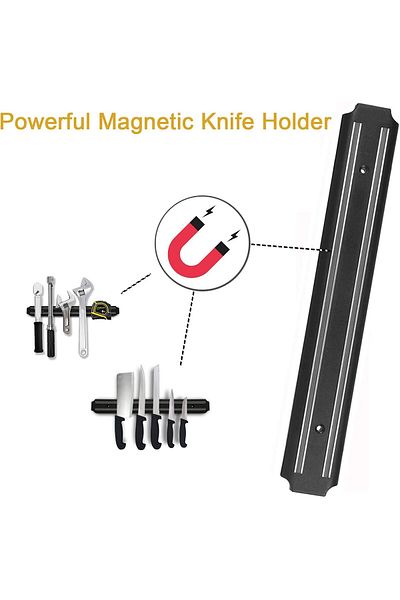 COOYA 15 Inch Magnetic Knife Strips,Knife Holder,for Kitchen(Set Of 2)