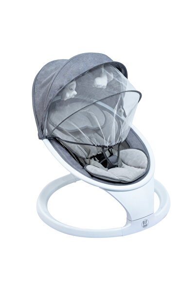 BUF BOOF Φορητή Έξυπνη Ηλεκτρική Κούνια W5 BUF BOOF, Bluetooth, Τηλεχειριστήριο, EasyTouch, γκρι