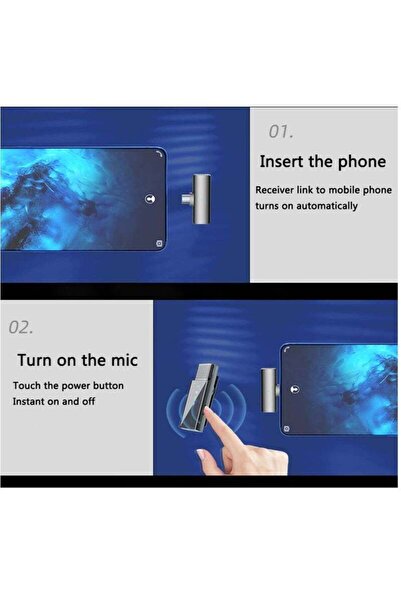 Yelajoy Wireless Lavalier Microphone,2.4GHz,Intelligent Noise Reduction,Equipped with Charging Box,Black