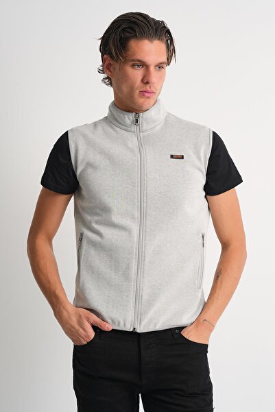 ALEXANDERGARDI Stand Collar Zippered Side Pocket Sleeveless Vest