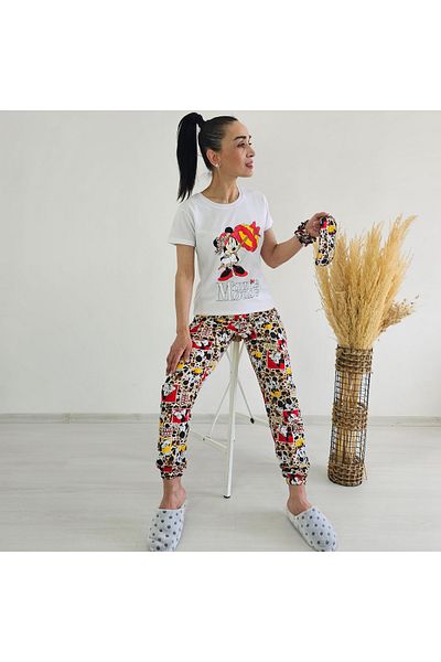 6 butik altı üstü butik Set pijamale cu umbrelă cu model Mickey