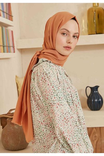 Fresh Thin Cotton Voile - Sweet Almond Shawl
