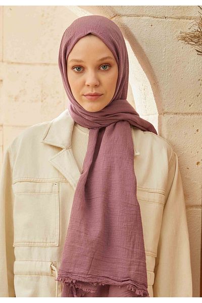 Fresh ORGANIC COTTON SHALS ROSE
