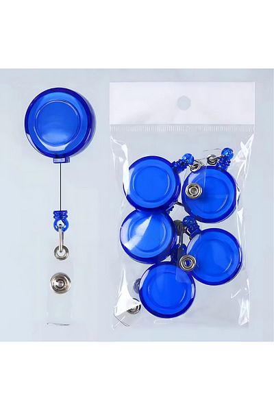 excarpin Set de cinci suporturi pentru carduri de personal de culoare albastră Yoyo