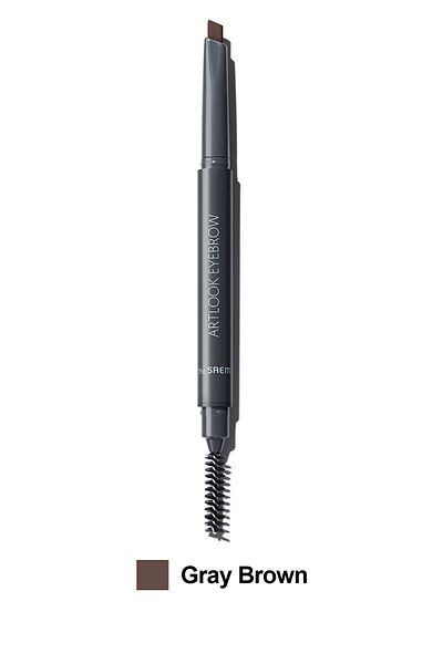 THE SAEM Natural Looking Angled Eyebrow Pencil - Saemmul Artlook Eyebrow - Gray Brown
