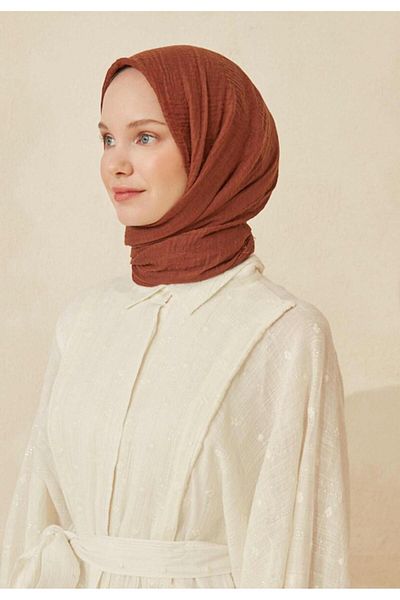 Fresh Copper Colored Wrapped Shawl