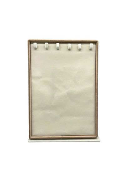 MeGass Dekor Εγχώριας παραγωγής Suede Fabric Claw Cream Χρώμα 34/24 cm Footed Claw Rosary Jewelry Stand