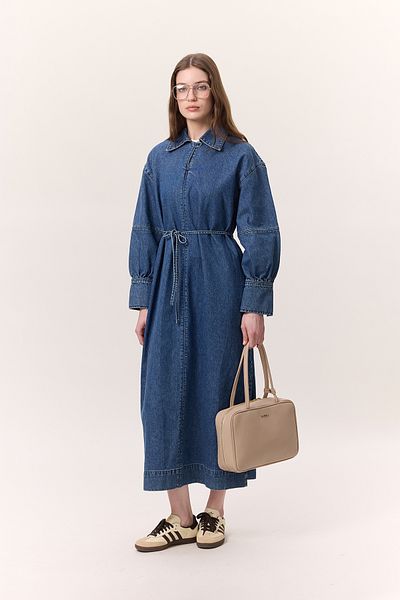 Manuka ROCHIE DENIM DETALIE MANȘETĂ ALBASTRU ÎNCHIS