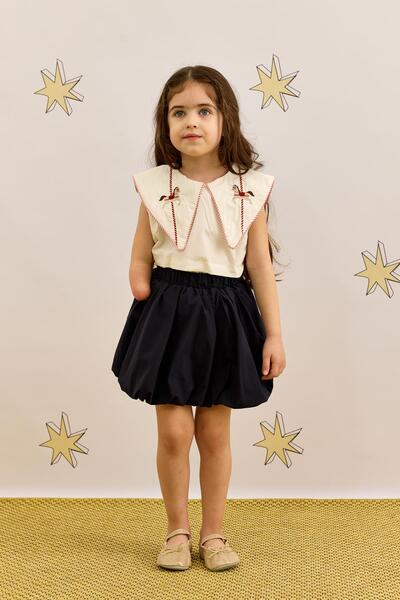 Fahhar Kids تنورة بالون زرقاء داكنة