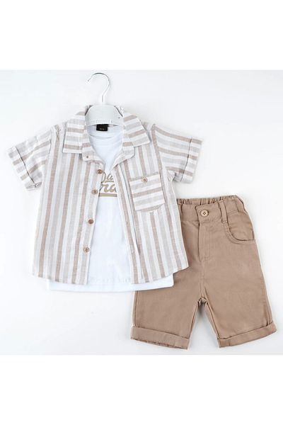 Mc Emirix Kids Wear 3 Piece Set with Short Pockets