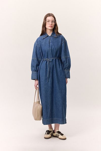 Manuka ROCHIE DENIM DETALIE MANȘETĂ ALBASTRU ÎNCHIS