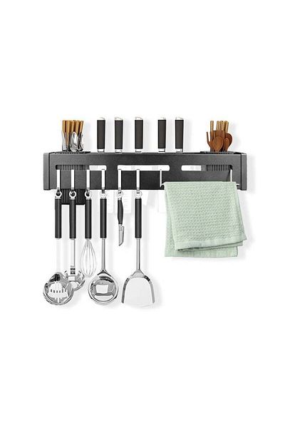 COOYA Knife Holder for Wall, Stainless Steel with Heavy Duty Adhesive for Spoon Chopsticks, Space-Saving