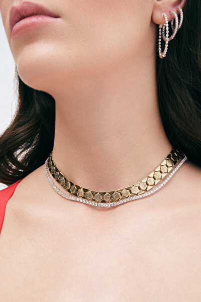 Mon Reve Flattered Altın Kaplama Zincir Kolye