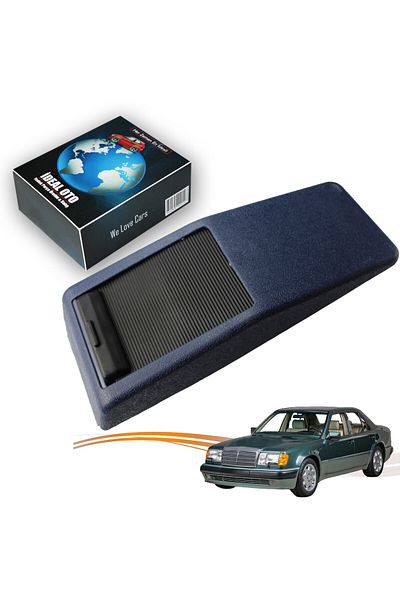 İDEAL OTOMOTİV Mercedes Benz E W124 1246800852   Center Console Box for (Dark Blue)