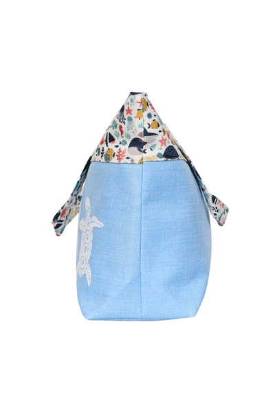 MORANO Waterproof Beach and Shopping Bags, Large Zipper Tote Bag, Shoulder Bags