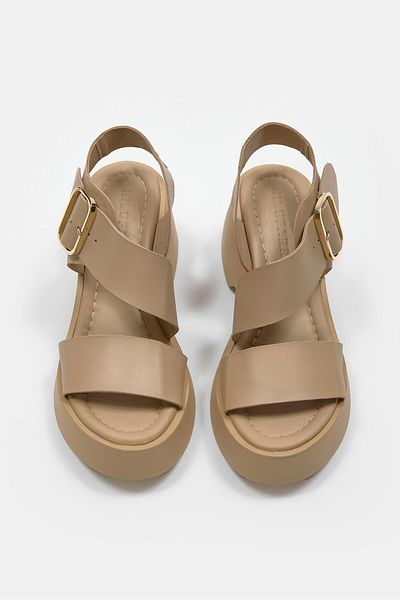 NILUFARR Leonie Nude Genuine Leather Heeled Sandals