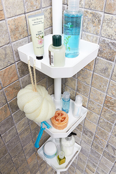 Prima Nova Γωνιακό ράφι μπάνιου Λευκό