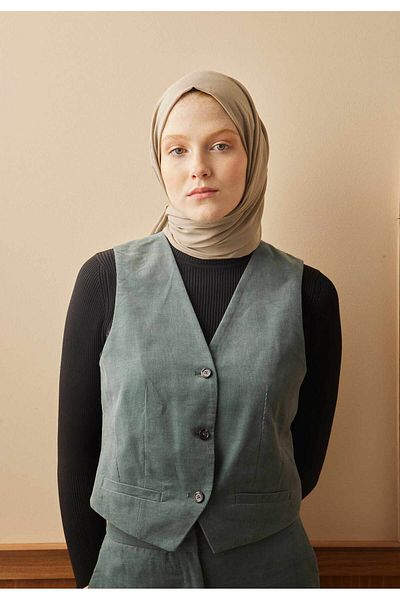 Fresh Thin Cotton Voile Shawl - Natural Beige