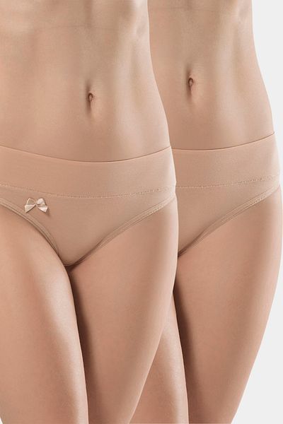 TÜREN 955 Γυναικεία ελαστική μέση Lycra βαμβακερά εσώρουχα μπικίνι 2 πακέτο