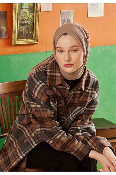 Fresh Cotton Crash Shawl Latte
