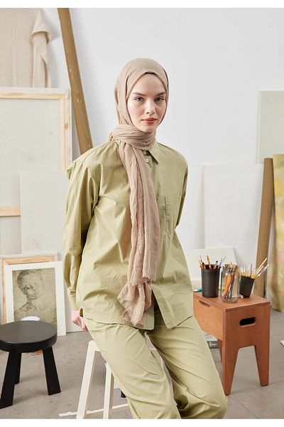 Fresh BAMBOO SHWAL MILKY BROWN