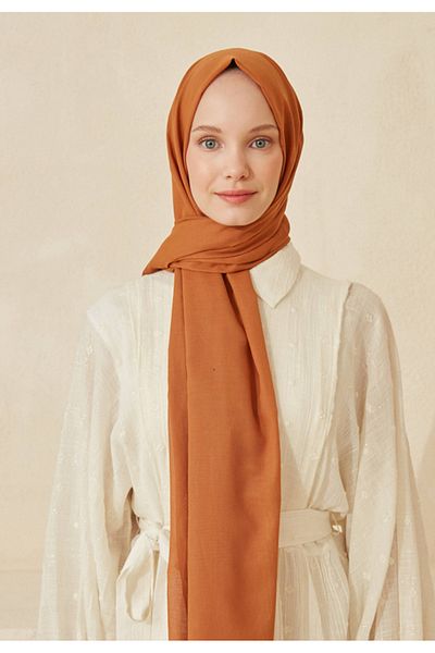 Fresh Camel Thin Cotton Voile Sal