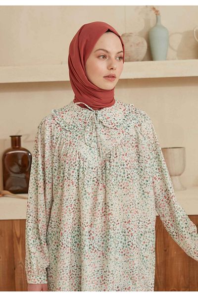 Fresh Thin Cotton Voile Shawl Vintage Rose