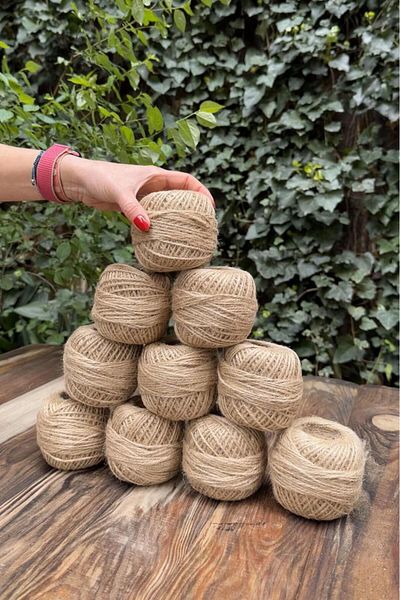 RufusConcept 100 Meters 10 Pieces Jute Rope Bundle