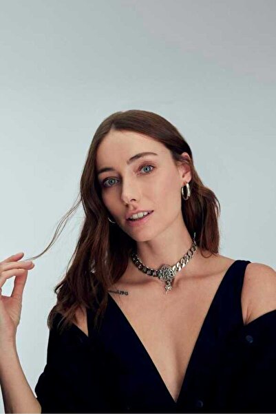 Mon Reve Kate Gümüş Kaplama Zincir Kalp Kolye