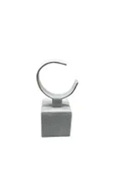 MeGass Dekor Domestic Production Suede Fabric Gray Color 13 cm Clamp Watch Display Stand