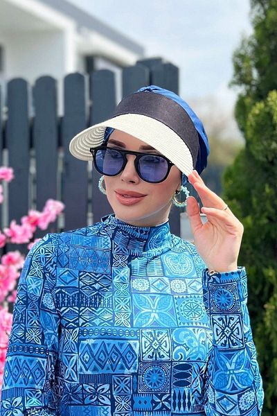 Remsa Mayo Remsa Foldable Visor Straw Hat Sunscreen Visor Ecru Rş-46