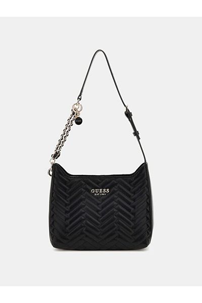 Guess Annıng Shoulder Bag Women's Black Shoulder Bag Hwqg9508180-Bla