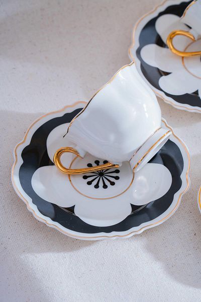 ACAR Selvina Coffee Cup Set for 6 People - 90 ml
