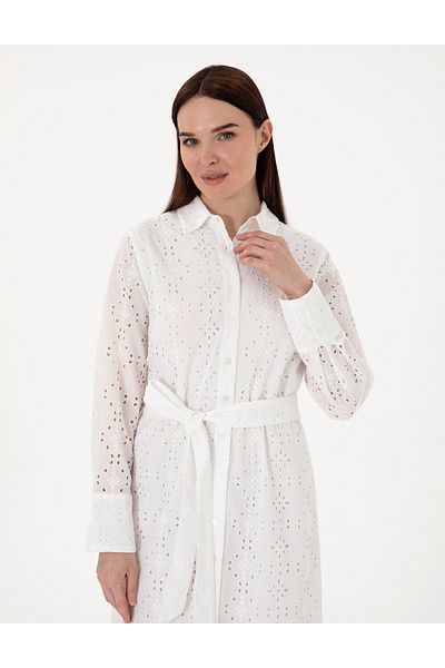 Pierre Cardin White Regular Fit Woven Dress 50301071 -Vr013