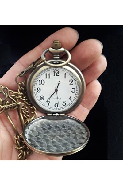 Gezginimport Tren Temalı Köstekli Cep Saati