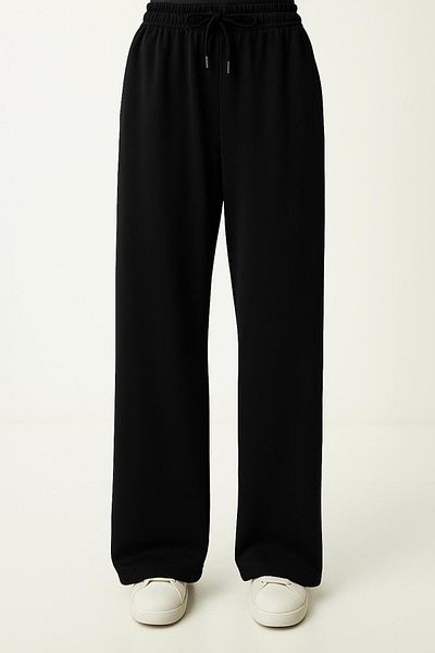 DÜVEN Modal Fabric Wide Leg Trousers - Wide Leg Sweatpants