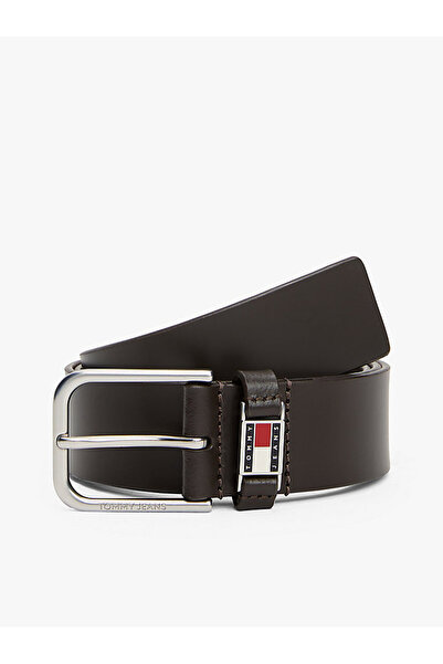 Tommy Hilfiger Erkek Koyu Kahverengi Kemer