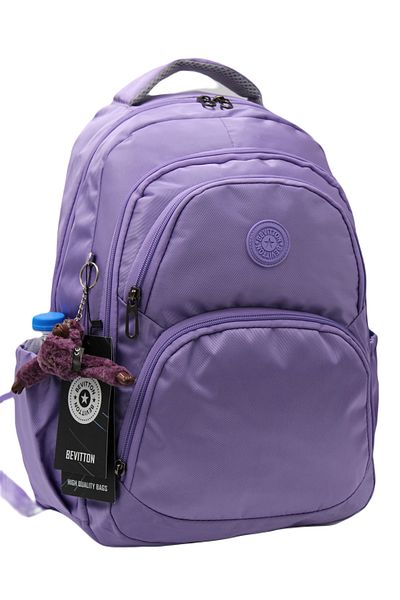 Bevitton Lilac Backpack School Bag Waterproof Fabric Bvt-34600