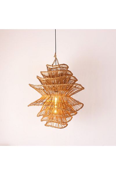Mylamp Luna Rattan Chandelier 70X65 cm