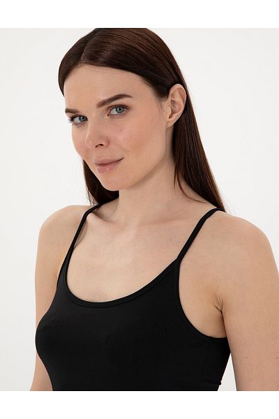 Pierre Cardin Black Ex. Slim Fit Knitted Blouse 50306559 -Vr046