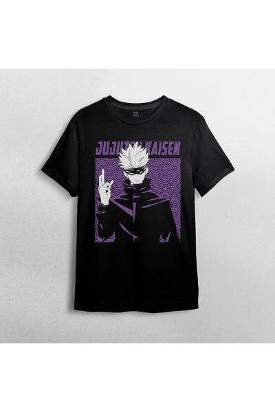 Pixxa Μπλουζάκι Unisex Jujutsu Kaisen Satoru Gojo 100% βαμβακερό με λαιμόκοψη μοντέλο 18