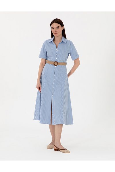 Pierre Cardin Blue Regular Fit Woven Dress 50301018 -Vr036