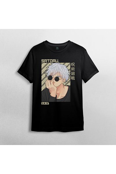 Pixxa Μπλουζάκι Unisex 100% λιανικής Jujutsu Kaisen Satoru Gojo Crew Neck Μοντέλο 23