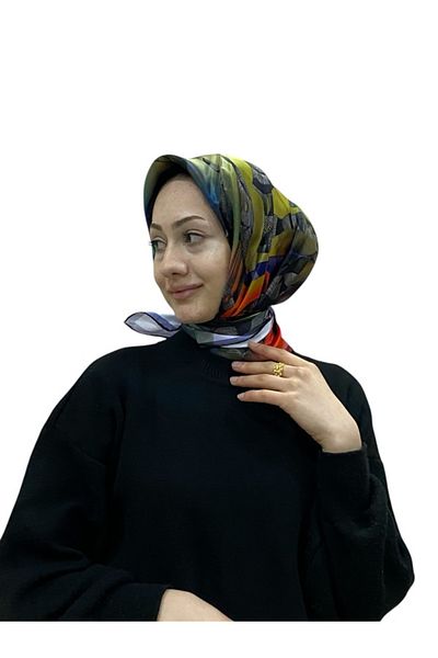 Aker Eșarfă din satin creponat de mătase 9042701
