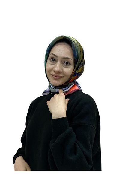 Aker Eșarfă din satin creponat de mătase 9042701