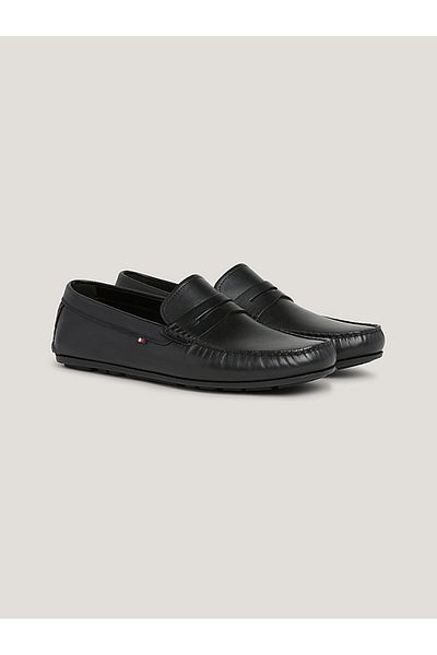 Tommy Hilfiger Men's Genuine Leather Shoes – Tommy Hilfiger Black on Heel Fm0Fm04810-Bds